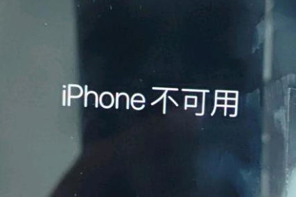 枣庄苹果服务网点分享锁屏界面显示“iPhone 不可用”如何解决 